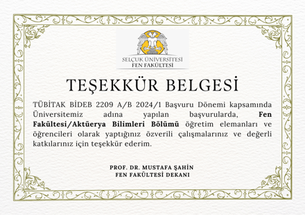 Bölüm Başkanlarına Teşekkür Ziyareti